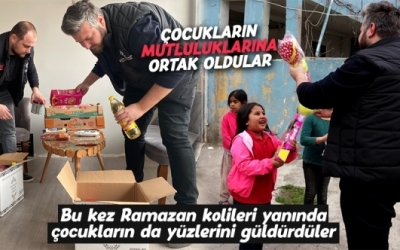 Bu Kez Ramazan Kolileri Yanında Çocukların da Yüzlerini Güldürdüler