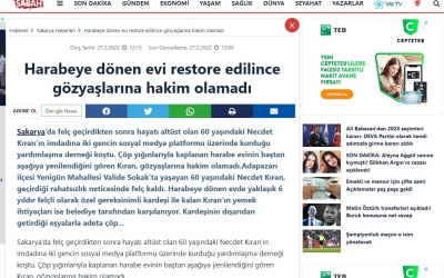 Harabeye Dönen Evi Restore Edilince Gözyaşlarına Hakim Olamadı