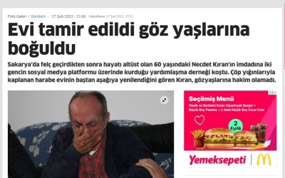 Evi Tamir Edildi Göz Yaşlarına Boğuldu