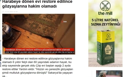 Harabeye Dönen Evi Restore Edilince Gözyaşlarına Hakim Olamadı