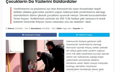 Bu Kez Ramazan Kolileri Yaninda Çocuklarin Da Yüzlerini Güldürdüler
