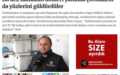 Bu Kez Ramazan Kolileri Yanında Çocukların 'da Yüzlerini Güldürdüler