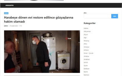 Harabeye Dönen Evi Restore Edilince Gözyaşlarına Hakim Olamadı