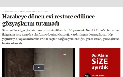 Harabeye Dönen Evi Restore Edilince Gözyaslarina Hakim Olamadı