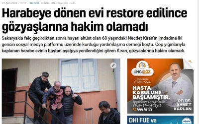 Harabeye Dönen Evi Restore Edilince Gözyaşlarına Hakim Olamadı