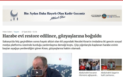Harabeye Dönen Evi Restore Edilince Gözyaşlarına Hakim Olamadı