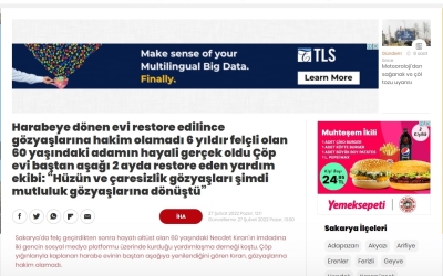 Harabeye Dönen Evi Restore Edilince Gözyaşlarına Hakim Olamadı